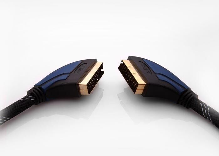 S-link SLX-935 SCART 2M Gold+Kılıflı Kablo