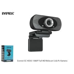 Everest SC-HD03 1080P Full HD Webcam Usb Pc Kamera