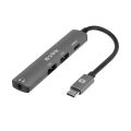 S-link SWV-USBC024 4 in 1TypeC to 2*USB2.0 USB-C, 3.5mm Aux Port TypeC Adaptör