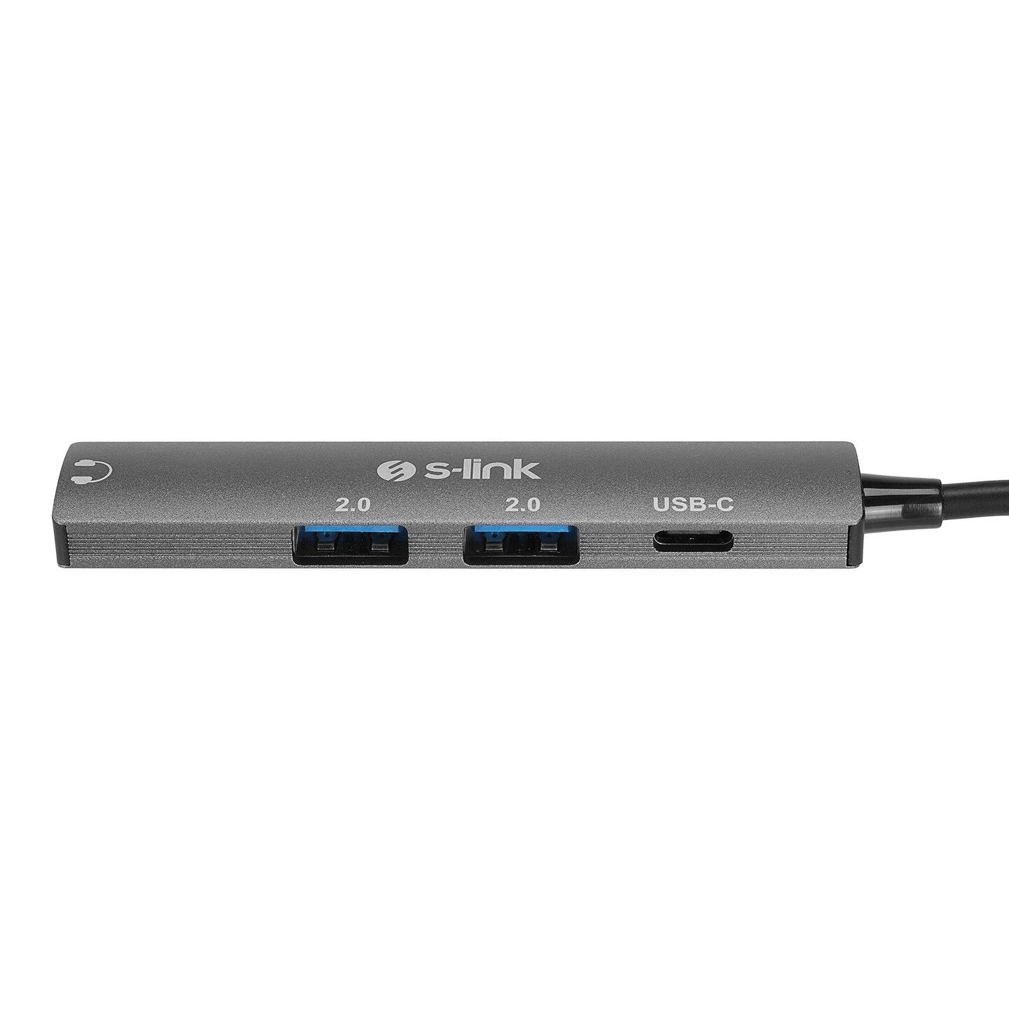 S-link SWV-USBC024 4 in 1TypeC to 2*USB2.0 USB-C, 3.5mm Aux Port TypeC Adaptör