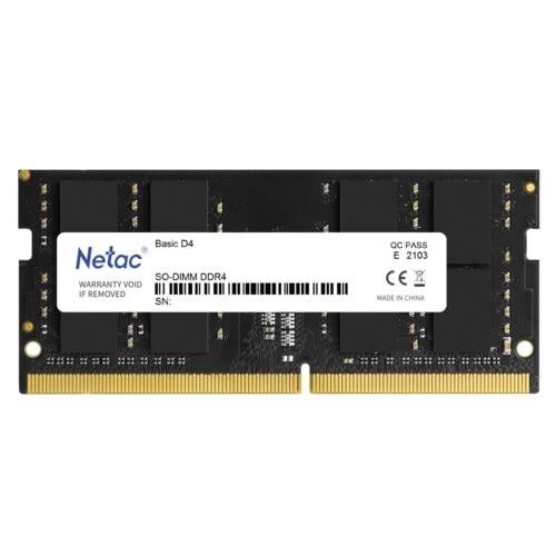 16GB Netac Basic 3200MHz (NTBSD4N32SP-16) DDR4 Notebook Ram