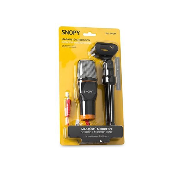 Snopy SN-340M Siyah Masaüstü Mikrofon