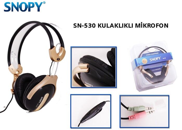 Snopy SN-530 Mikrofonlu Kulaklık