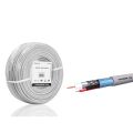 Hadron HDX5580-100 CCTV Kablo Mini Coax ECO CCA 2x0.50 mm 100 m Gri