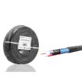 Hadron HDX5582-100 CCTV Kablo Mini Coax ECO CCA PE 2x0.50mm Dış Mekan 100m Siyah