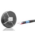 Hadron HDX5582-250 CCTV Kablo Mini Coax ECO CCA PE 2x0.50mm Dış Mekan 250m Siyah
