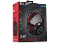 Snopy SN-GX7 CRAZY Siyah USB Ledli Mikrofonlu Oyuncu Kulaklığı