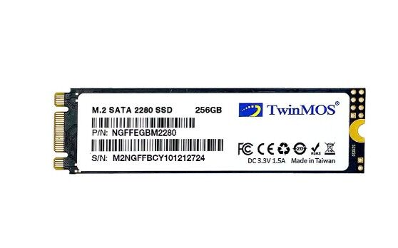 256GB TwinMOS M.2 2280 Sata3 580Mb-550Mb/s (NGFFEGBM2280) SSD Disk