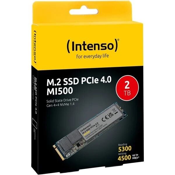 2TB Intenso MI500 Gen.4x4 NVMe 1.4 5300MB-4500MB/s SSD Disk