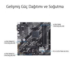 Asus PRIME B550M-K DDR4 4800 AM4 HDMI VGA DVI-D 2xM2 Usb3.2 mATX