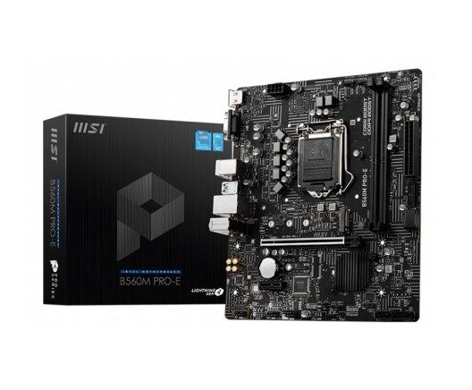 Msı Pro-E B560M Soket 1200 DDR4 S+V+GL 4800(OC)Mhz HDMI M.2 m mATX