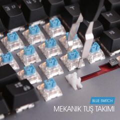 GameBooster G9 ''Blade'' RGB Aydınlatmalı Bileklikli Aluminyum Mekanik Klavye