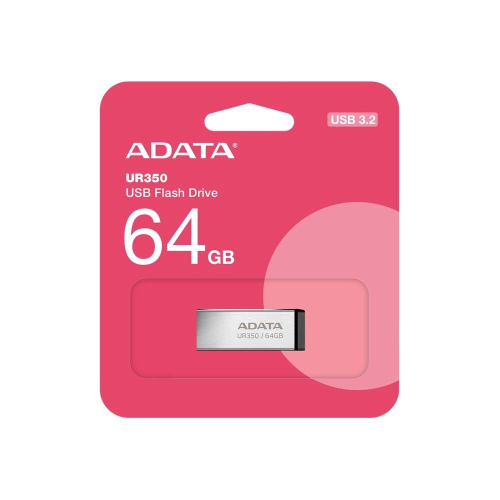 64 GB Adata UR350/64G USB 3.2 Gen1 Metal Flash Bellek
