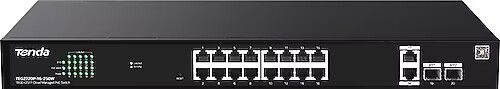 Tenda TEG2220P-16-250W 16 Port 10/100/1000 POE +2 SFP Cloud Yönetilebilir Switch