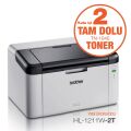 Brother HL-1211W-2T Mono Laser Yazıcı Wi-Fi (2xTam Dolu Toner)