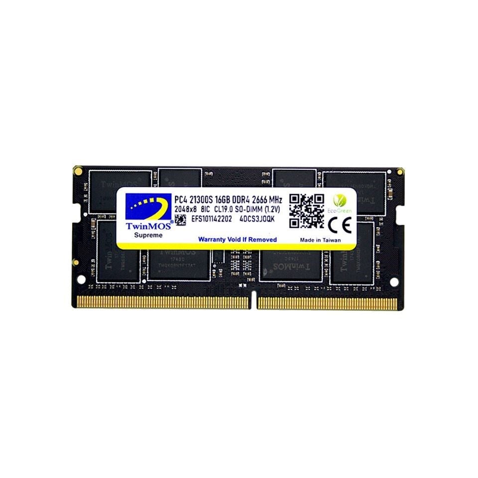 16GB TwinMOS 2666MHz (MDD416GB2666N) DDR4 Notebook Ram