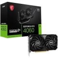 MSI RTX 4060 Ventus 2XBlack 8GB OC GDDR6 128B PCIE 4.0 X8 (3XDP 1XHDMI) E. Kartı