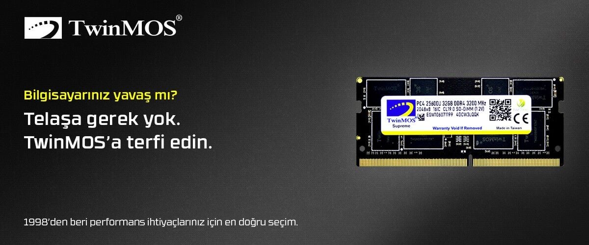 8GB TwinMOS 3200MHz (MDD48GB3200N) DDR4 Notebook Ram