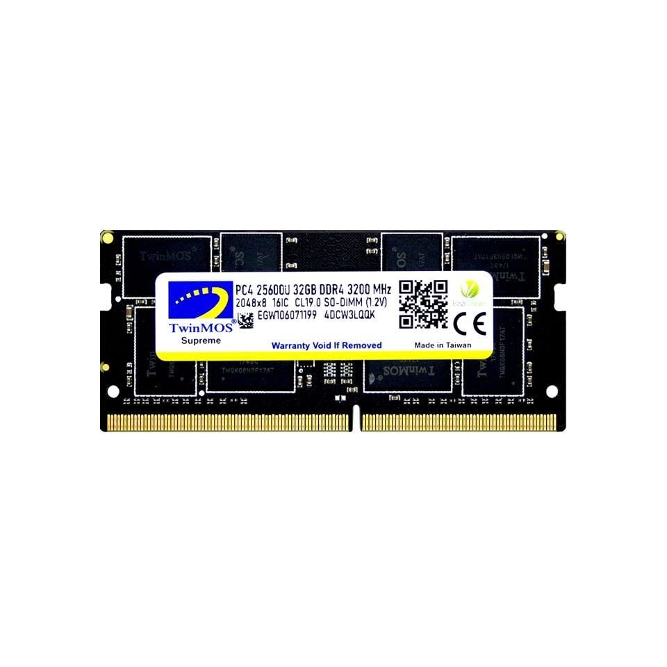 32GB TwinMOS 3200MHz (MDD432GB3200N) DDR4 Notebook Ram