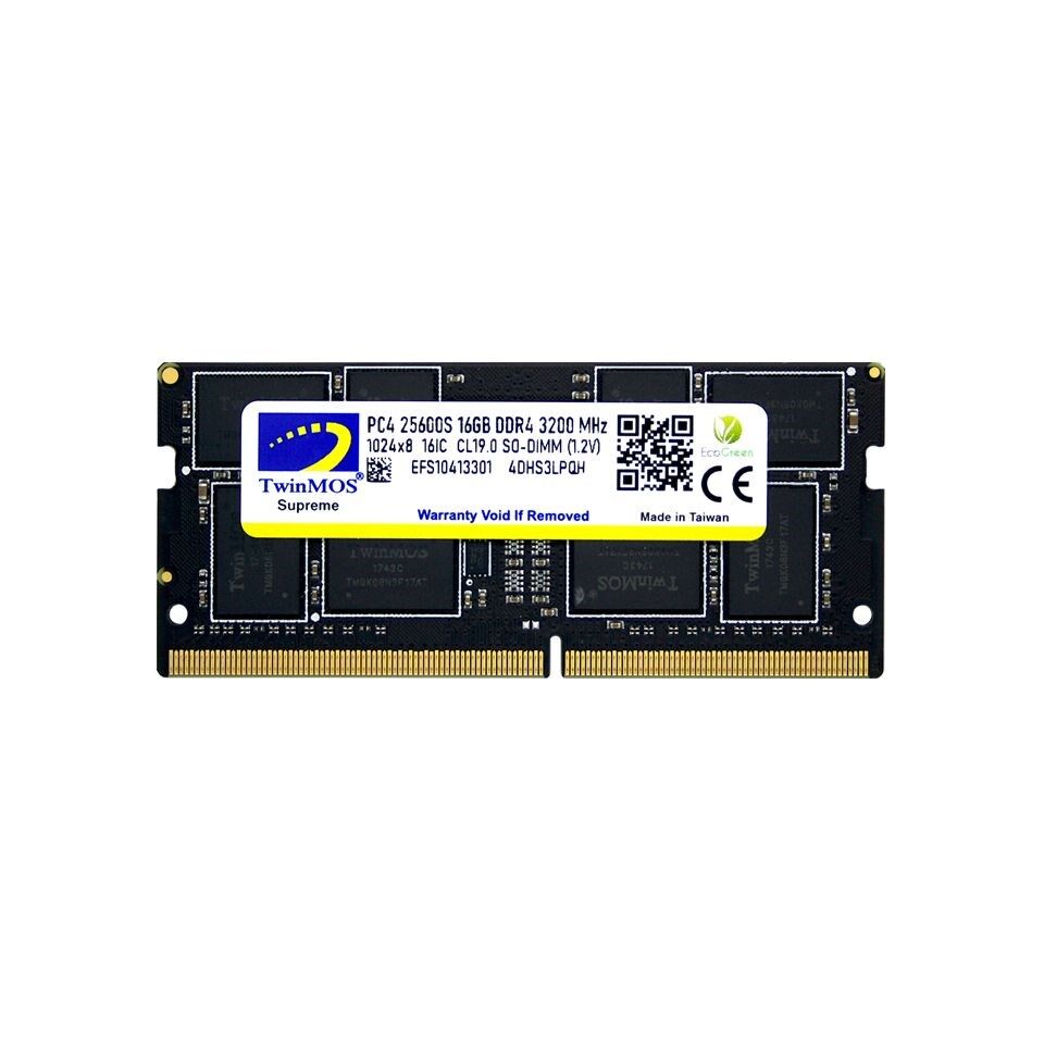 16GB TwinMOS 3200MHz (MDD416GB3200N) DDR4 Notebook Ram