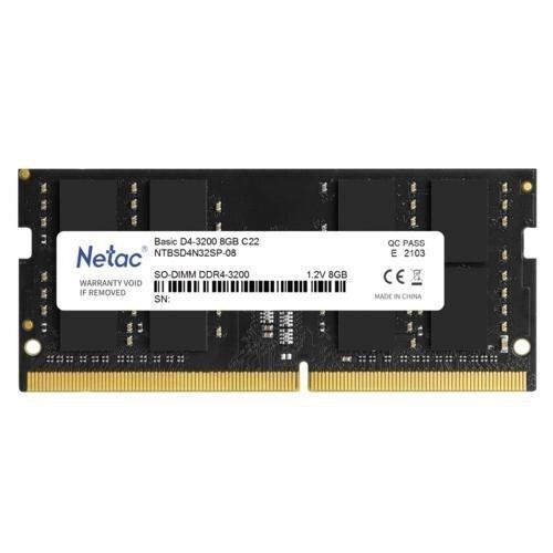 8GB Netac Basic NTB DDR4 3200MHz (NTBSD4N32SP-08) Notebook Ram