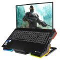 Addison Rampage AD-RC13 BELLATRIX Siyah 5 Fan 2 USB RGB Işıklı 15-17 Notebook So
