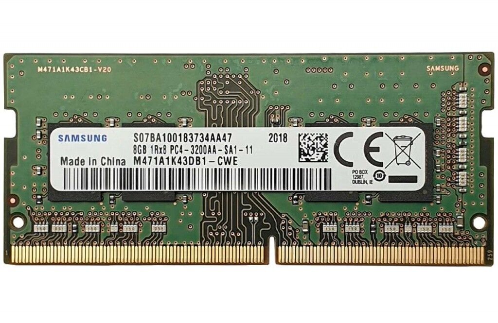 8GB Samsung 3200MHz DDR4 (SAMSO3200/8) Notebook Ram