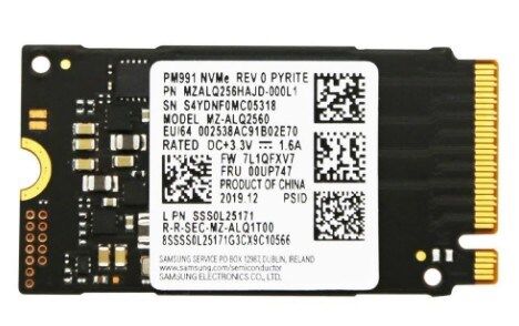 Samsung 256GB M.2 PCIe Nvme 2050/1000MB/s (MZ-VLQ2560) SSD Disk