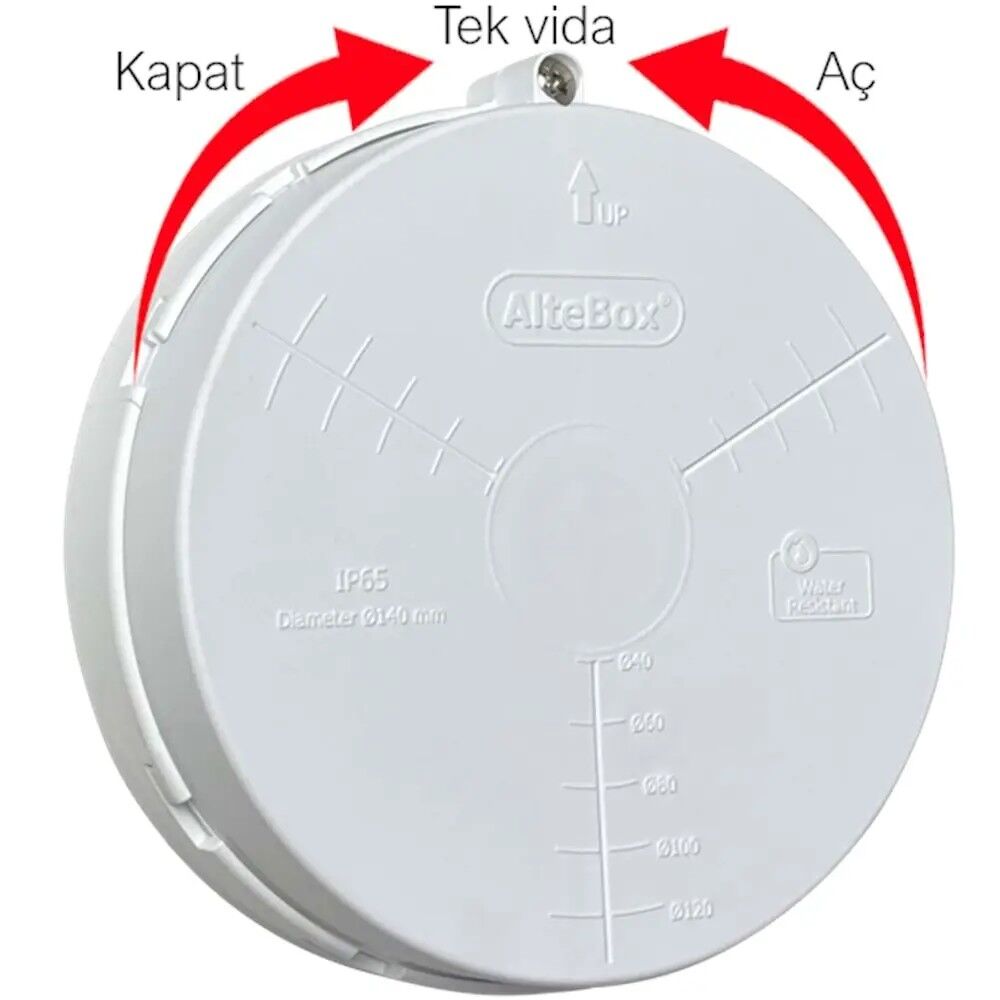 Altebox AB-7010B Mega Kamera Buatı 140mm (Beyaz)