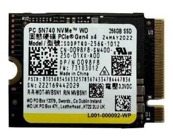 WD SN740 256GB NVMe 2 SSD Disk