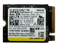 WD SN740 256GB NVMe 2 SSD Disk