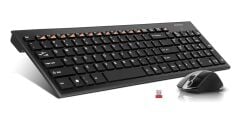 A4 Tech 9500F 2.4 GHz V-Track Usb Siyah Kablosuz Klavye  Mouse