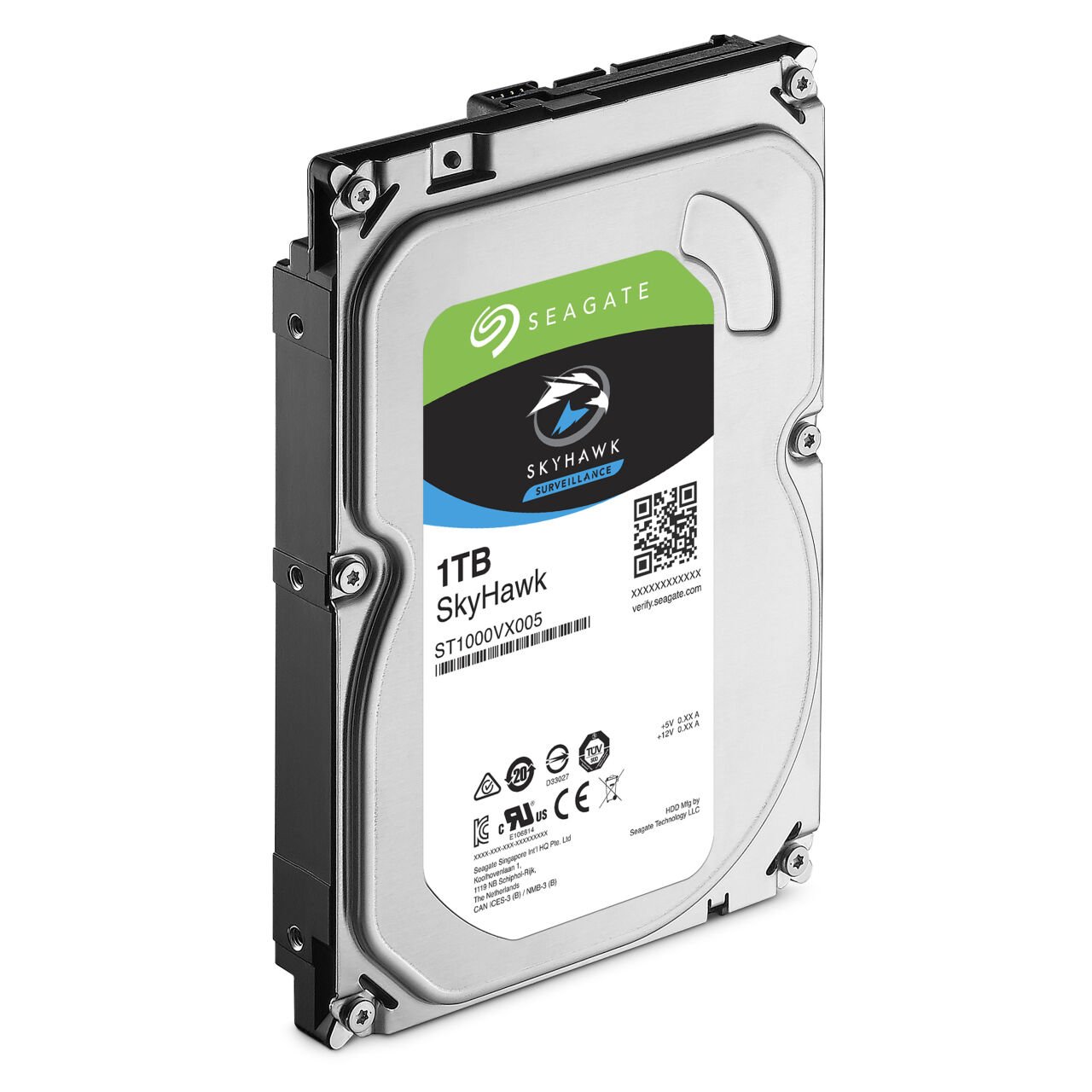 1 TB Seagate SKYHAWK 3,5'' 64MB 5900Rpm (ST1000VX005) [RF] 7/24 Güvenlik Diski