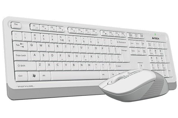 A4 Tech FG1010 2.4G Beyaz Q Fn-Mm Klv+Optik Mouse Set