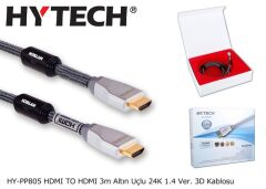 Hytech HY-PP805 3M Altınuçlu 24K 1,4 Ver 3D HDMI Kablo