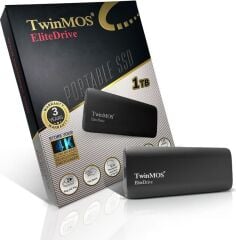 1TB TwinMOS USB 3.2/Type-C 32 Gri (PSSDGGBMED32) Taşınabilir SSD Disk