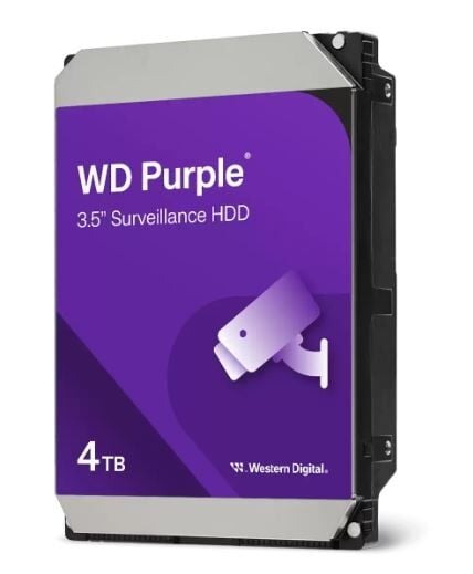 4 TB WD Purple 3.5'' (WD43PURZ) 5400RPM 64MB 7/24 Güvenlik Diski (Disti Garanti)
