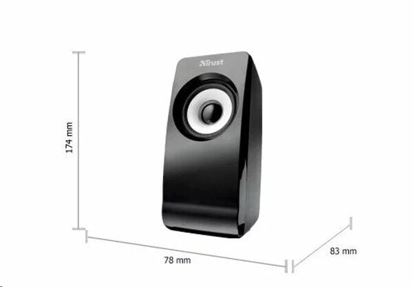 Trust 17595 REMO 2.0 USB 16W Siyah Hoparlör Seti
