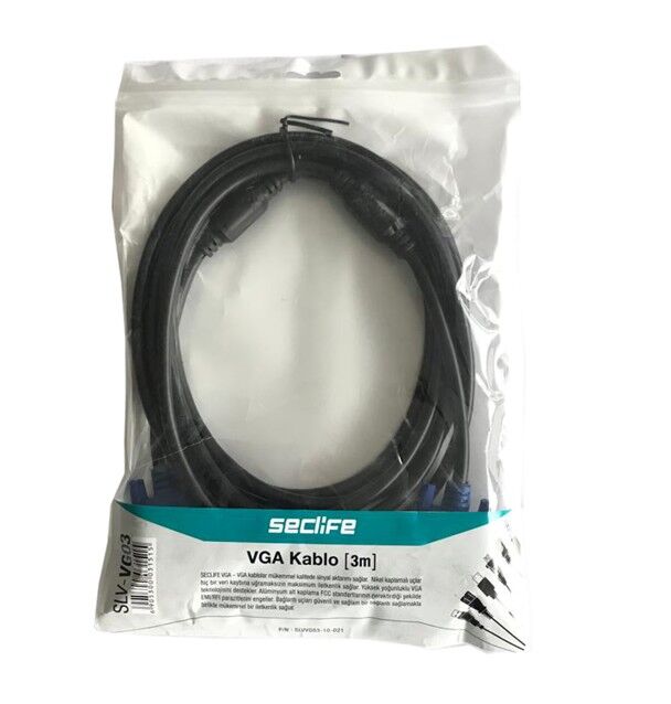 Seclife SLV-VG03 3M Vga Kablo