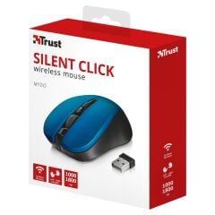 Trust 21870 Mydo Silent Click Kablosuz Mouse - Mavi