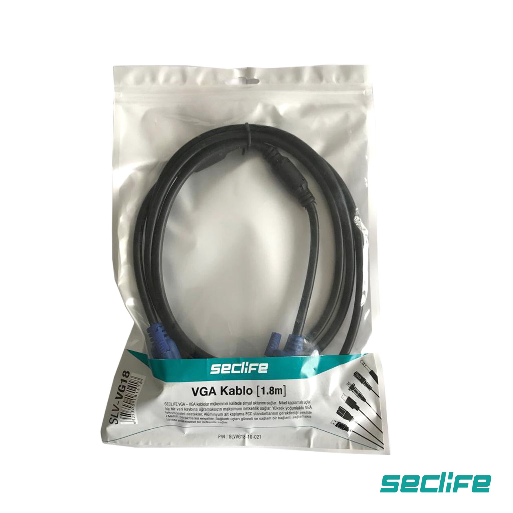 Seclife SLV-VG18 1.8M Vga Kablo