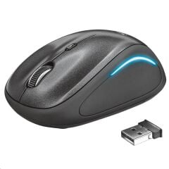 Trust 22333 YVI FX 1600DPI Kablosuz Işıklı Siyah Mouse