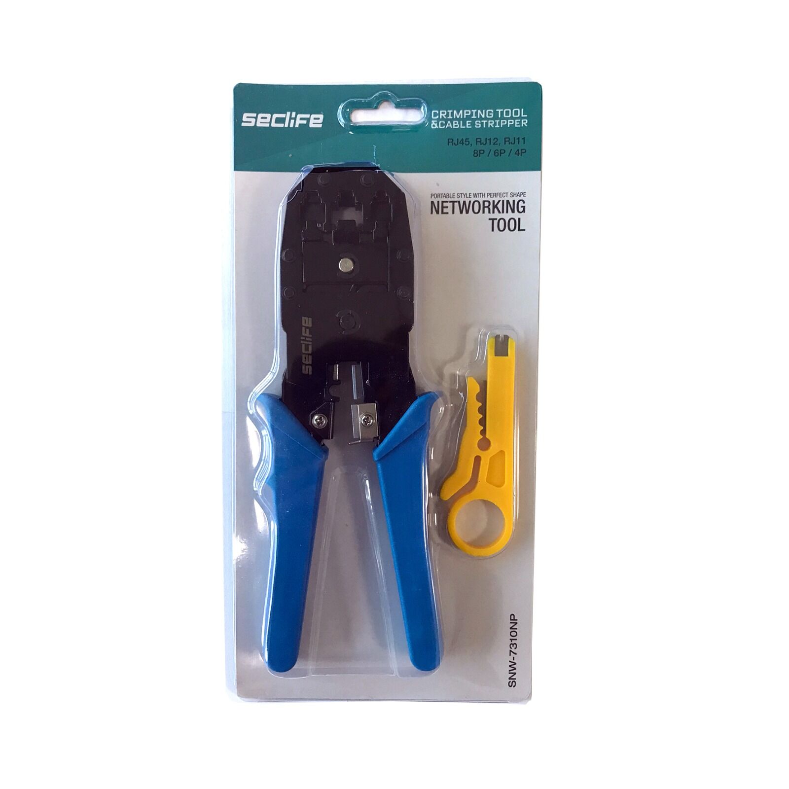 Seclife SNW-7310 RJ11/RJ12/ RJ45 3 Girişli Sıkma Pensesi