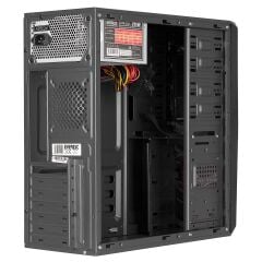 Everest 720R Peak-250W Siyah/Kırmızı 2*Sata Mesh Metal Panel Kasa