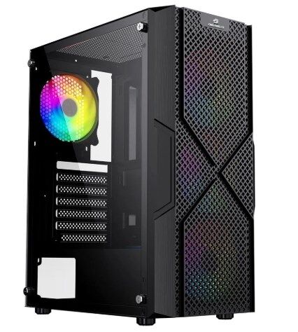 PowerBoost PB-A600B 600W 80+ ATX USB 3.0 Rainbow Fanlı Mesh Gaming Siyah Kasa