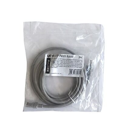 Seclife SNW-C6570G Cat6 3Mt Gri Patch Kablo