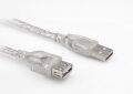 S-link SL-AF2005 Usb2.0 5M Şeffaf Usb Uzatma Kablo