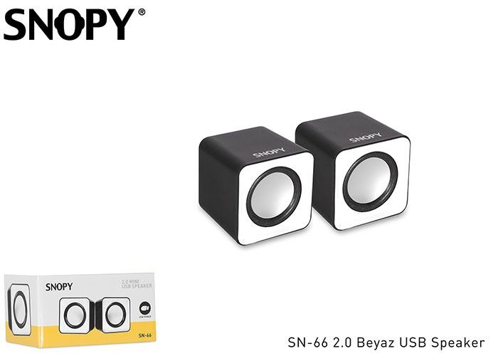 Snopy SN-66 2.0 Beyaz USB Speaker