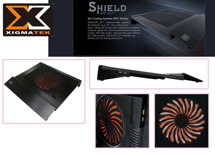 Xigmatek NPC-D211 Shield Notebook Soğutucu Stand