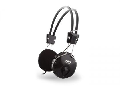 Snopy SN-815 Siyah Mikrofonlu Kulaklık 10'lu (Poşetli)